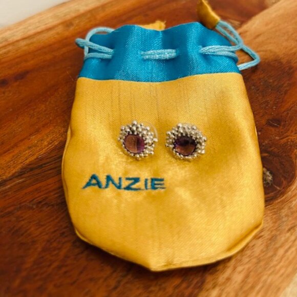 Anzie Jewelry - Anzie Amythyst Snowflake Earrings